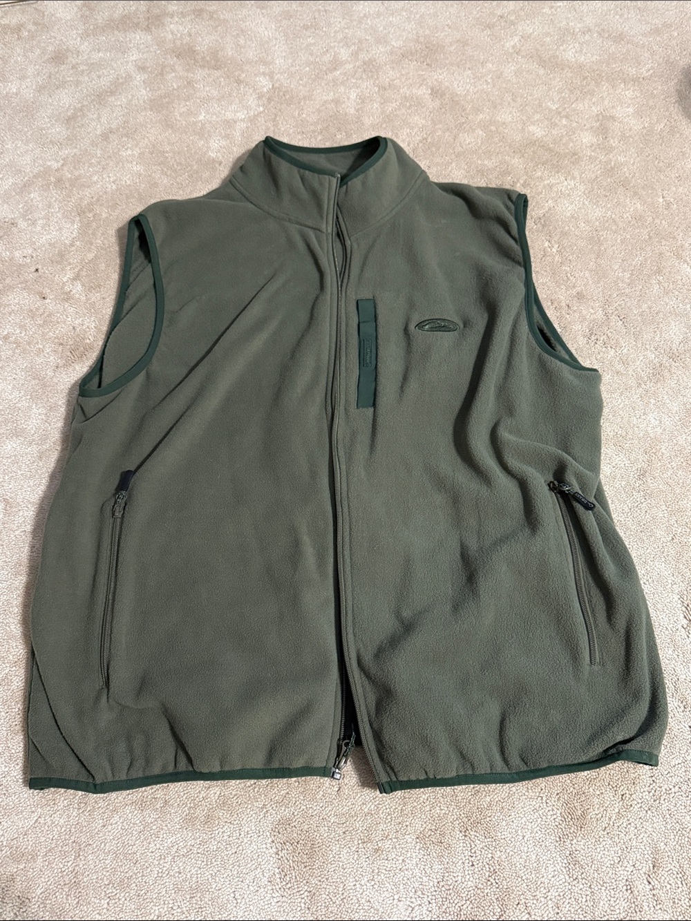 Men’s 2X Drake Olive Green Fleece Vest
